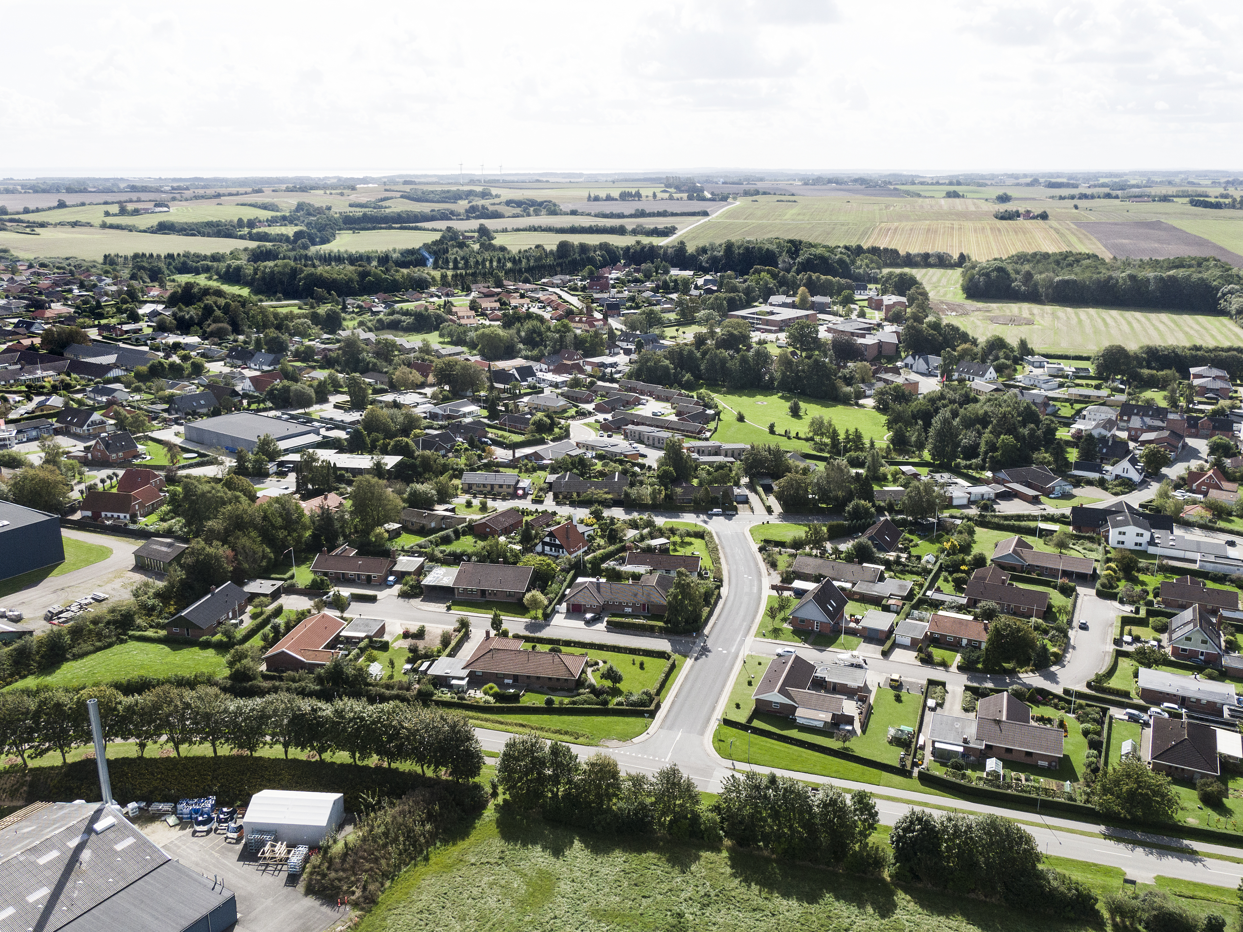 Hornsyld set fra luften