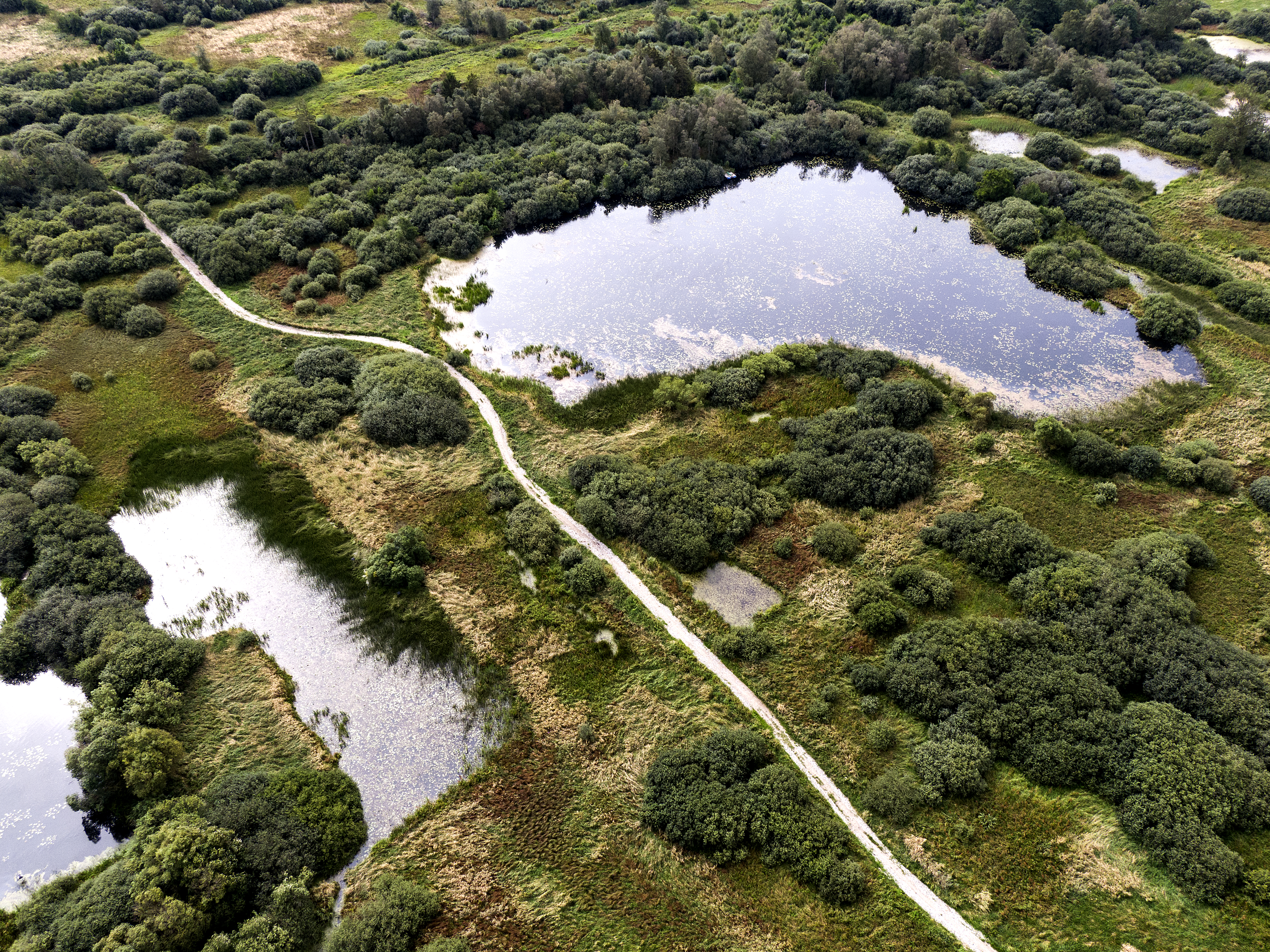 Luftfoto fra Uldum Kær