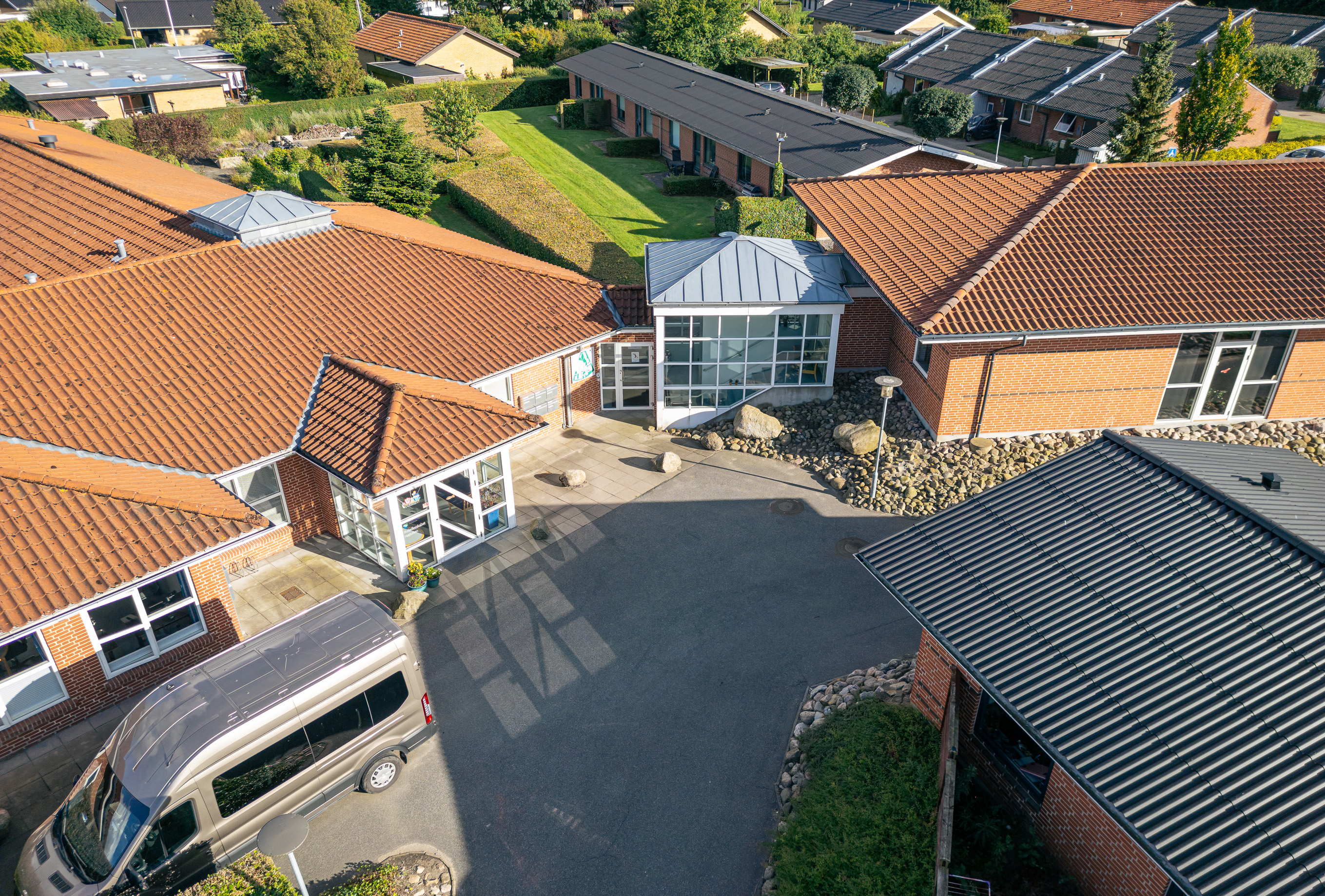 Indgangsparti på Højtoften