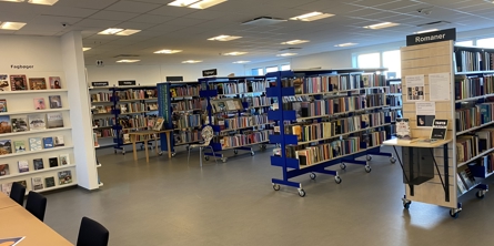 Reoler fyldt med bøger