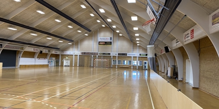 Halgulv i en idrætshal