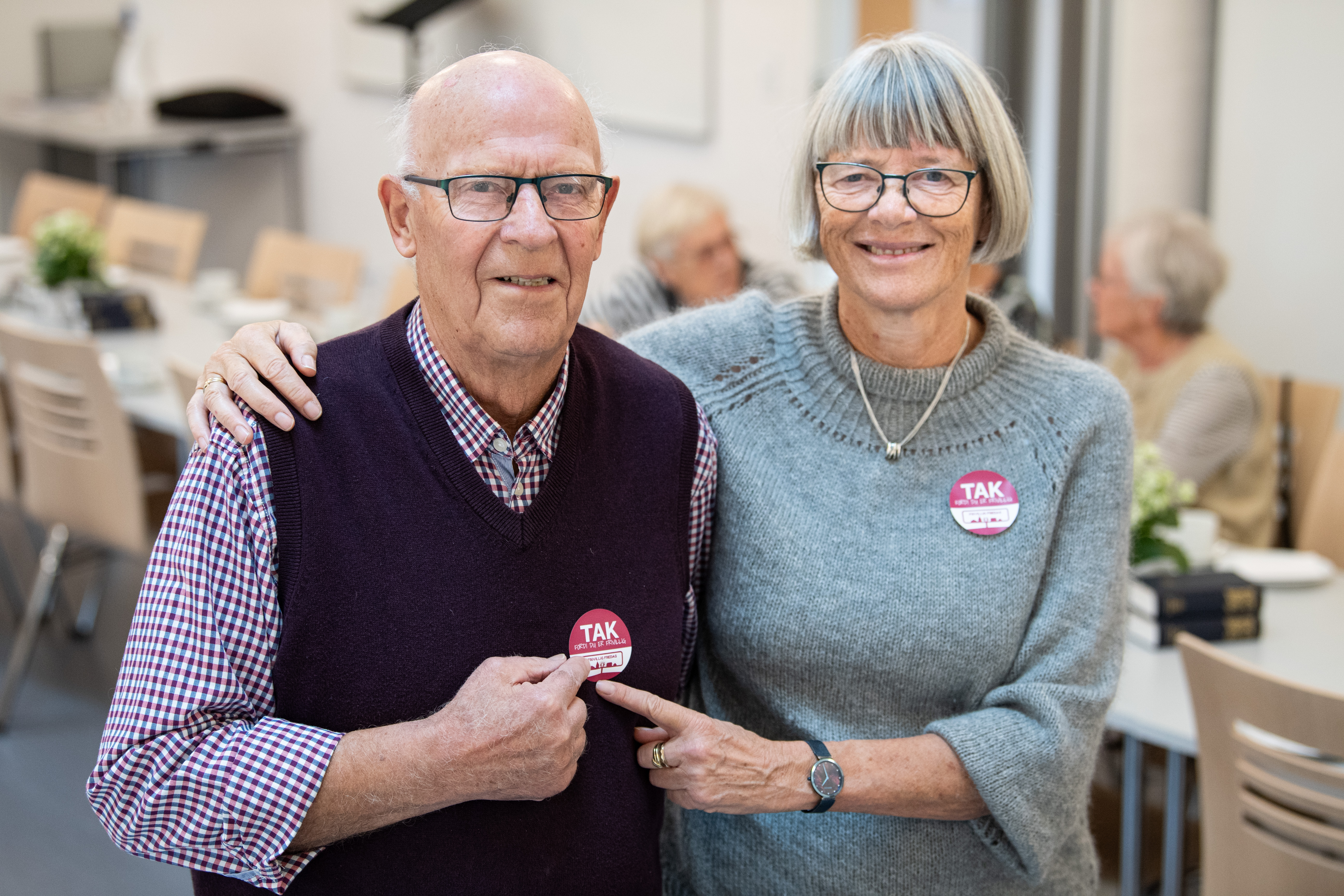 To frivillige i en forening